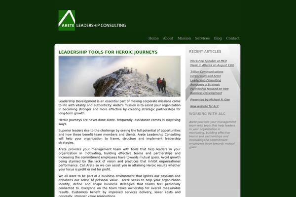 areteleadershipconsulting.com site used Arete