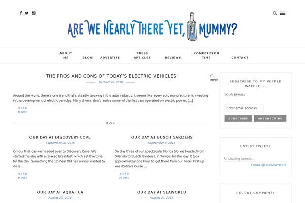Site using Twiget Twitter Widget plugin