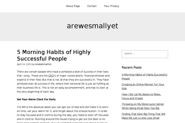 arewesmallyet.com site used Omega