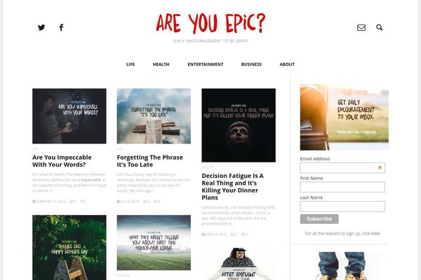 HEAP theme site design template sample
