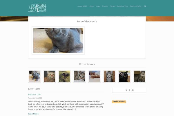 Site using Petfinder Listings plugin
