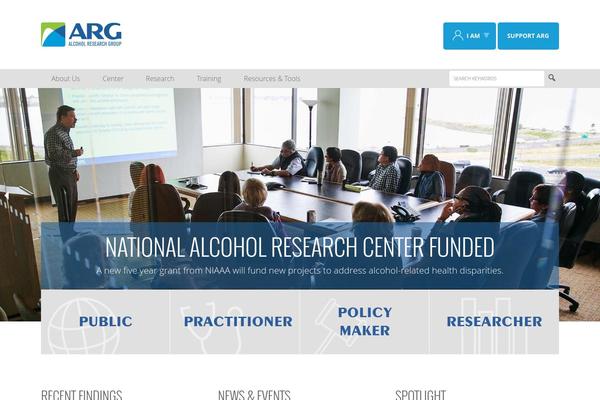 Arg theme site design template sample