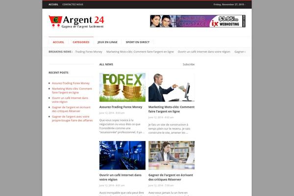 Hotnews theme site design template sample