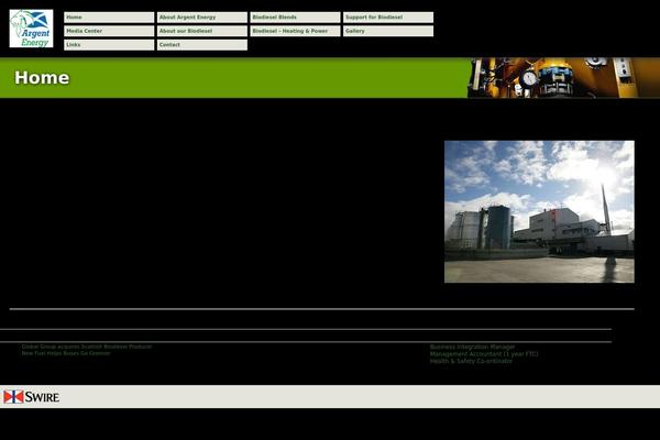 Argent theme site design template sample