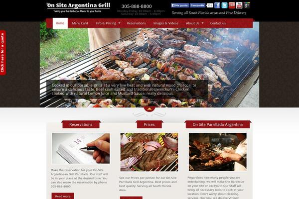 The Restaurant theme site design template sample