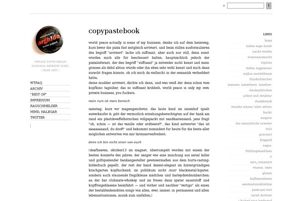 Oulipo theme site design template sample