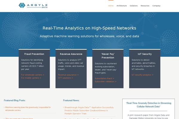 argyledata.com site used Avada-argyle