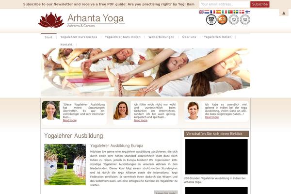 Yoga theme site design template sample