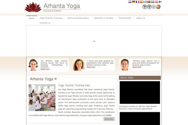 Yoga theme site design template sample