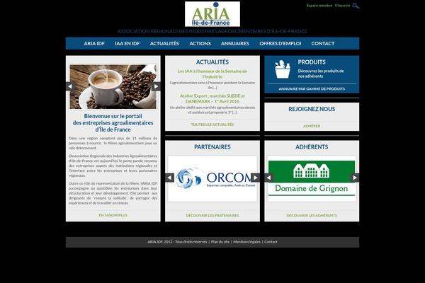 aria-idf.net site used Aria