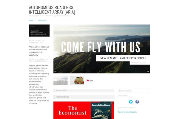 Oxygen theme site design template sample