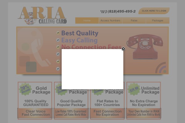 Aria theme site design template sample