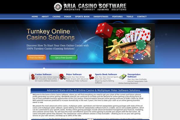 Aria theme site design template sample