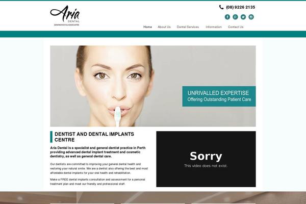 Dental theme site design template sample