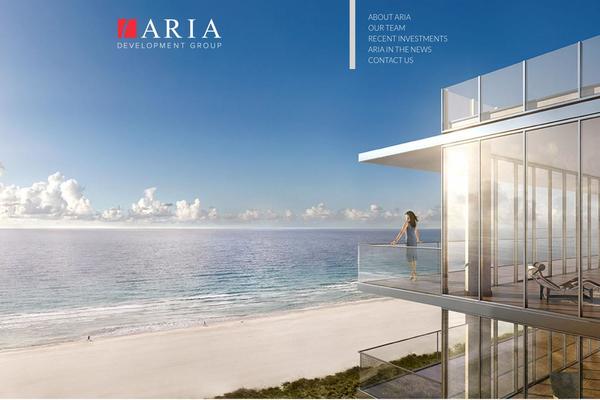 Aria theme site design template sample