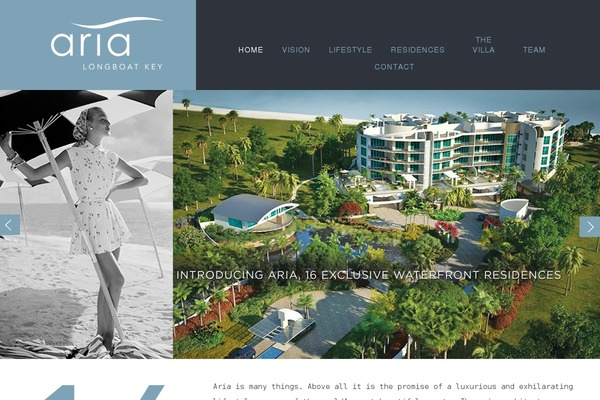 Visia theme site design template sample