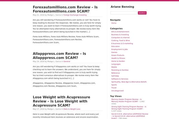 QuickChic theme site design template sample