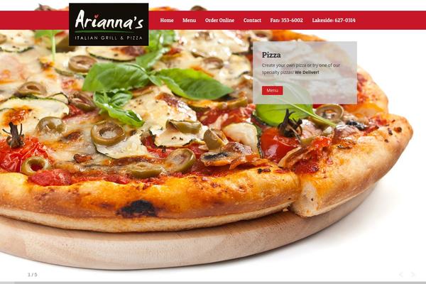 Lezzatos theme site design template sample