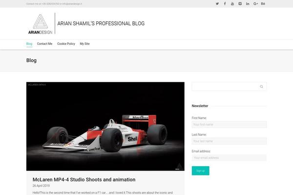 Dante Child Theme theme site design template sample
