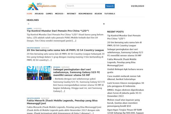 Bloggingpro theme site design template sample