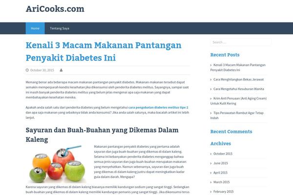 aricooks.com site used FlatOn
