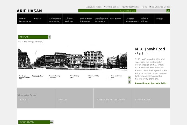 Site using Organize Series plugin