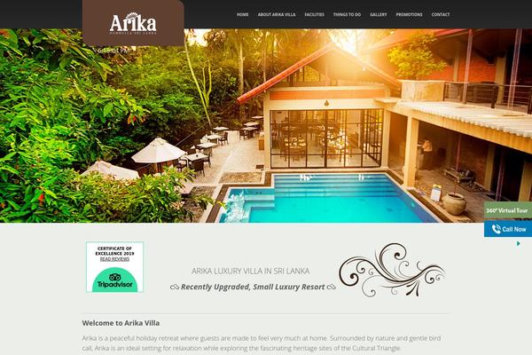 arikavilla.com site used Arika