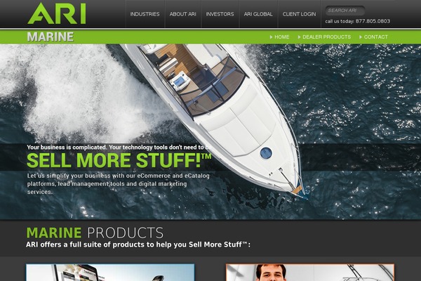 arimarine.com site used Arinet