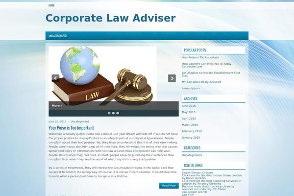 Zona theme site design template sample