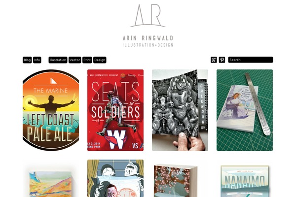 Grid Theme Responsive theme site design template sample