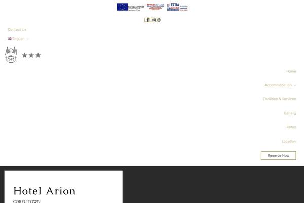 arioncorfu.gr site used Arion-theme