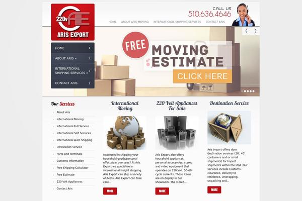 arismoving.com site used Theme1769