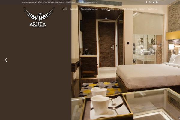 aristahotels.com site used Webkrafts