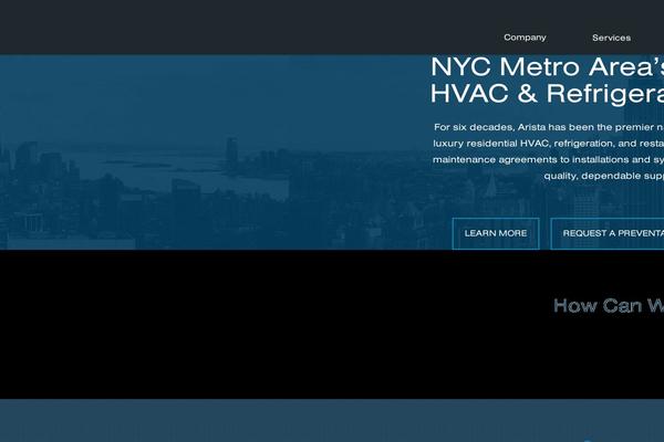 arista theme websites examples