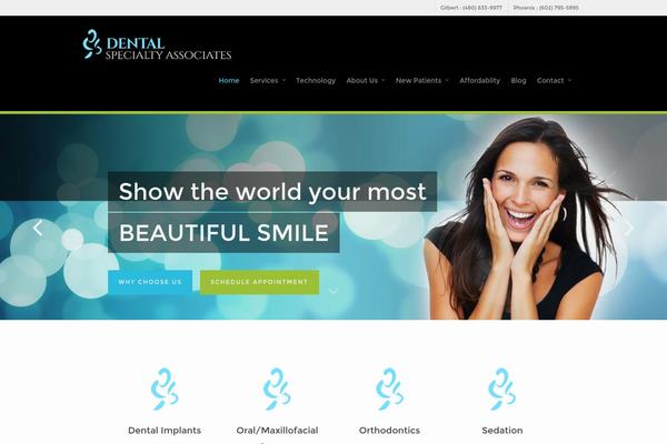 Salient theme site design template sample