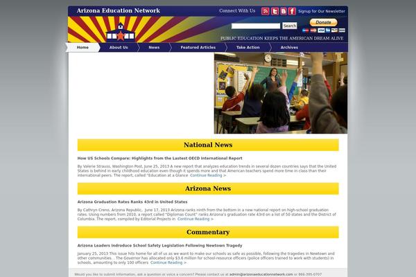 arizonaeducationnetwork.com site used Custom