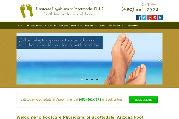 footcare theme websites examples