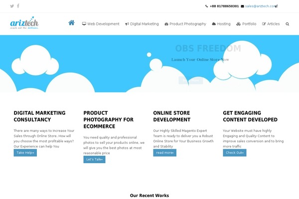 ariztech.com site used RH