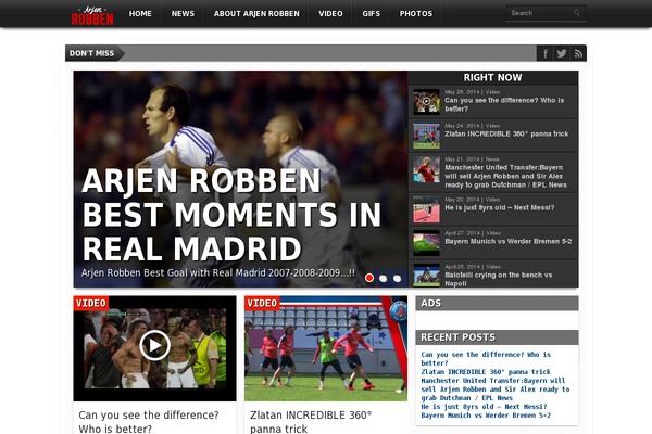 arjen theme websites examples