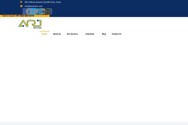 Site using Vizeon-themer plugin
