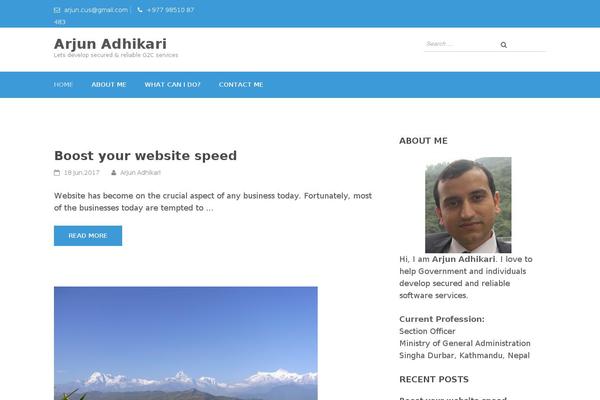 Site using Very Simple Contact Form plugin
