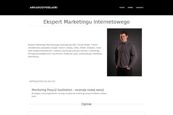 Vlog theme site design template sample