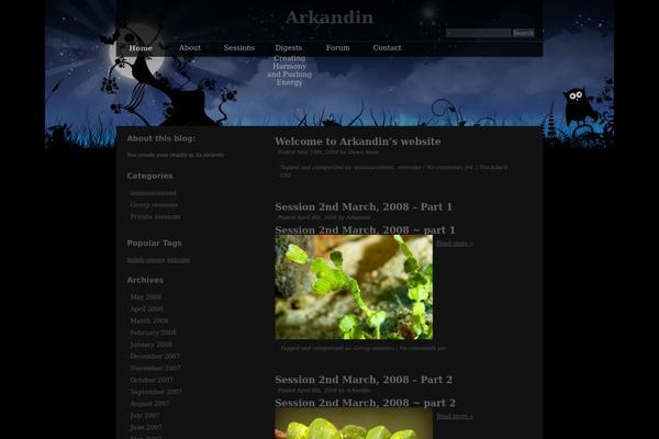 Twilight Crown theme site design template sample