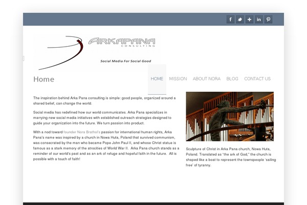 Site using Easy Social Icons plugin