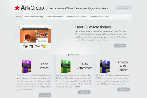 Minimal theme site design template sample