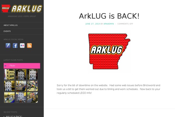 Site using Flickr Justified Gallery plugin