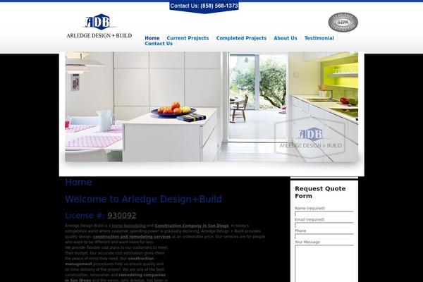 arledgedesignbuild.com site used Adb