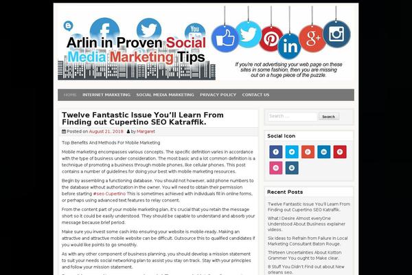 Site using Simple-social-icon-widget plugin