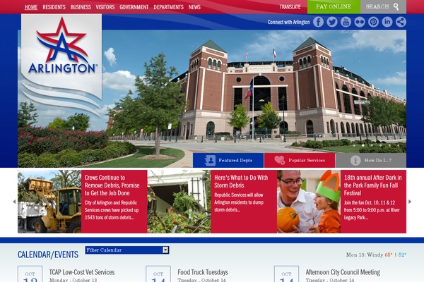 arlingtontx WordPress theme, websites list used arlingtontx theme arlingtontx theme websites examples