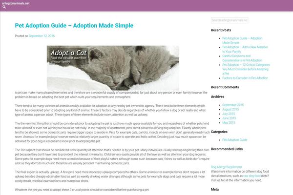 arlingtonanimals.net site used Ornea
